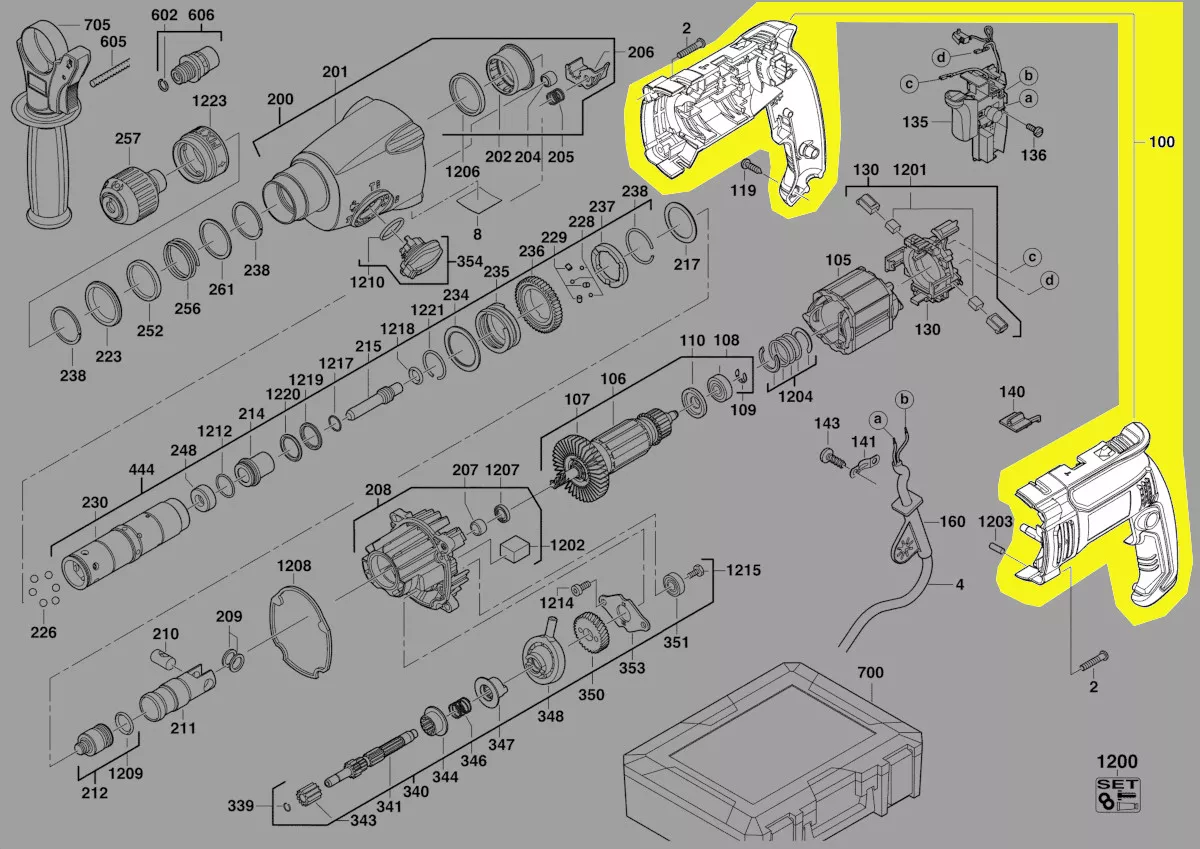 Carter / coquille réf. 201242005 AEG